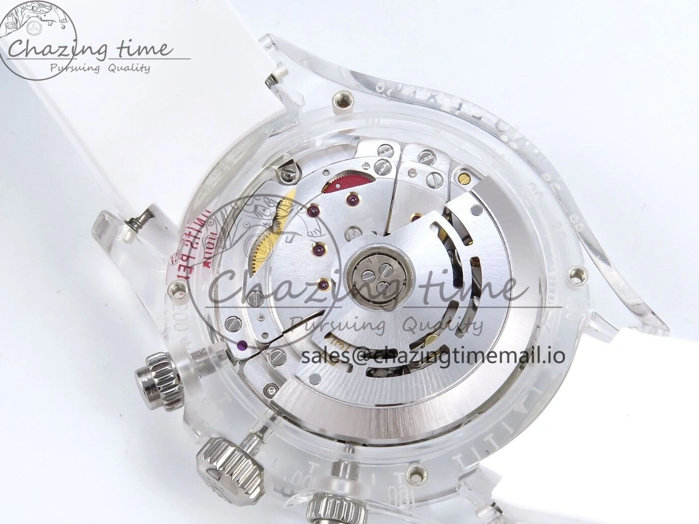 0407 Daytona AET Remould N6F 1:1 Best Edition Meteorite Dial on White Rubber Strap SA TopPick 920